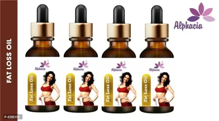 Alphacia Fat loss fat go slimming weight loss body fitness oil Shaping Solution Shape Up Slimming Oil Fat Burning , fat loss, body fitness anti ageing oil Slimming oil, Fat Burner 30ml (Pack of  4)
