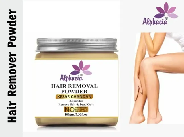 Hair Removal Powder -For Underarms, Hand, Legs and Bikini Line(Three In One Use)