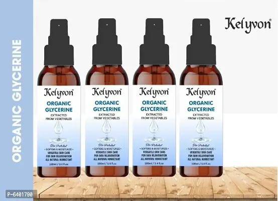 Kelyvon 100% Pure and Natural Glycerine for Beauty and Skin Care-400ML(Pack of 4)-thumb0
