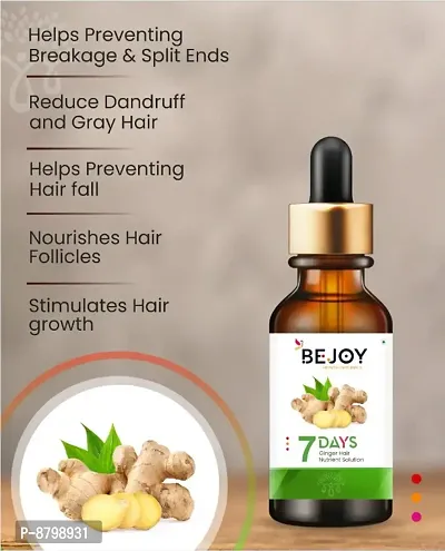 Bejoy Regrow 7 Day Ginger Hair Germinal Hair Serum Loss Treatment Oil 30ML-thumb0