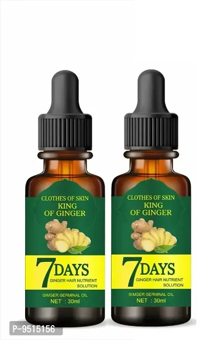 7 Days Hair Tonic Ginger Germinal Regrowth Oil 60 ml (Pack of 2)-thumb0