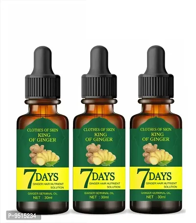 7 Days Hair Tonic Ginger Germinal Regrowth Oil 90 ml(pack of 3)-thumb0