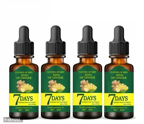 7 Days Hair Tonic Ginger Germinal Regrowth Oil 120ml (pack of 4)