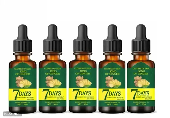 7 Days Hair Tonic Ginger Germinal Regrowth Oil 150 ml (pack of 5)-thumb0