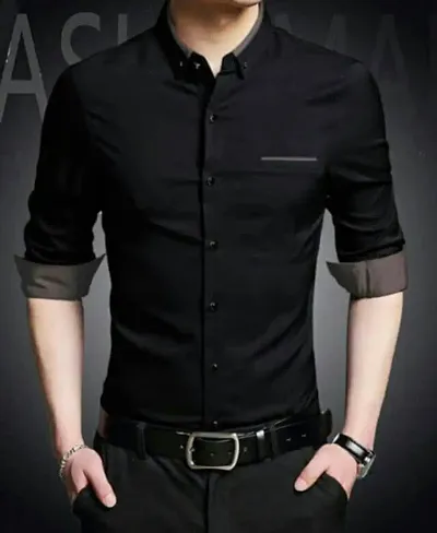 Trendy Cotton Long Sleeves Shirts for Men