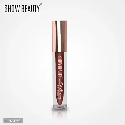 Show Beautyreg; Sensational Liquid Matte Lipstick| 12-Hour Wear, Non-Transfer  Waterproof, 23 Hot Coffee - Lip Cream - 4 ml-thumb0