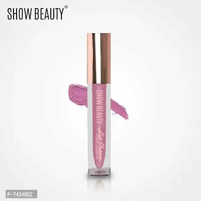 Show Beautyreg; Sensational Liquid Matte Lipstick| 12-Hour Wear, Non-Transfer  Waterproof, 34 Pink pout -Lip Cream - 4 ml-thumb3