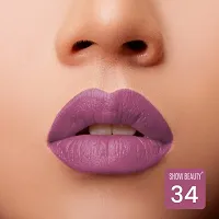 Show Beautyreg; Sensational Liquid Matte Lipstick| 12-Hour Wear, Non-Transfer  Waterproof, 34 Pink pout -Lip Cream - 4 ml-thumb3