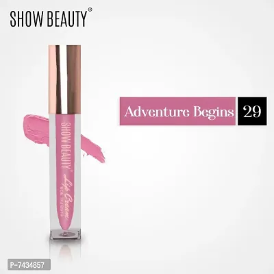 Show Beautyreg; Sensational Liquid Matte Lipstick| 12-Hour Wear, Non-Transfer  Waterproof, 29 Adventure begins - Lip Cream - 4 ml-thumb2