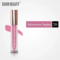 SHOW BEAUTY Creamy Matte Long Lasting Liquid Lipstick for Women Lightweight  Hydrating Lip Colour Bare it all choose it for your Iconic Lip 4ml Adventure benign-thumb1