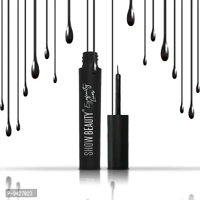 SHOW BEAUTY Smudgeproof Eyefinity Eye liner (Slay with Wink Black) Intensely Pigmented Liquid, Sweat Proof, Moisture Resistant, Long Lasting, Matte Finish