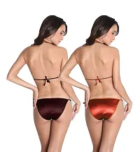 You Forever Solid Brown and Maroon Lingerie Sets-thumb1