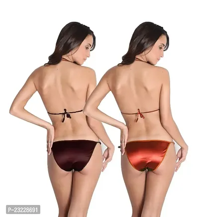 You Forever Solid Brown and Maroon Lingerie Sets-thumb2