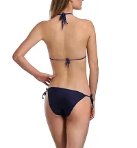 You Forever Solid Navy Blue Lingerie Sets-thumb1