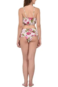 You Forever Solid Printed Lingerie Sets Pink-thumb2