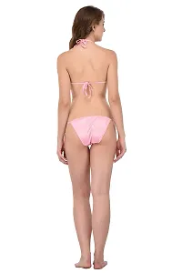 You Forever Satin Pink Nighty with Robe-thumb3