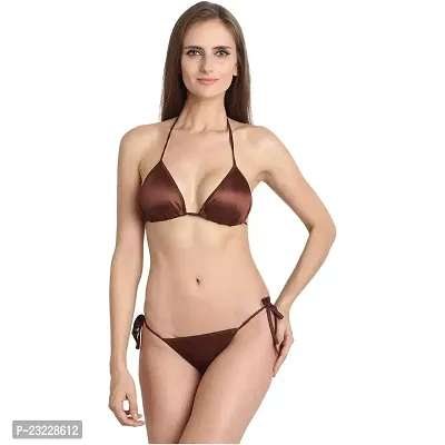 You Forever Solid Brown Lingerie Sets