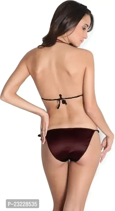 You Forever Solid Brown Lingerie Sets-thumb2