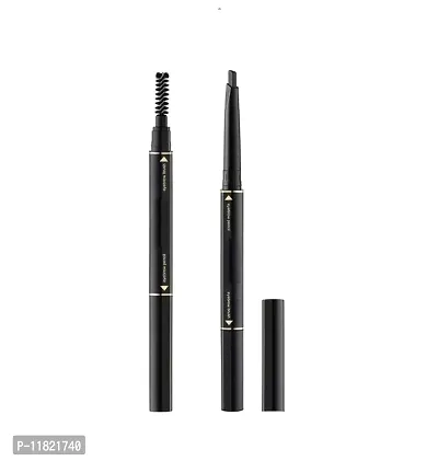 Double Eyebrow Pencil With Eyebrow Brush (Black)