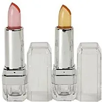 Jelly Flower Transparent Color Changing Lip Balm Lipstick For Girls  Women Pack Of 2-thumb1