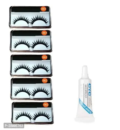 AVEU false eyelashes 5 pcs and 1 pcs eyelash glue (Eye combo)-thumb0