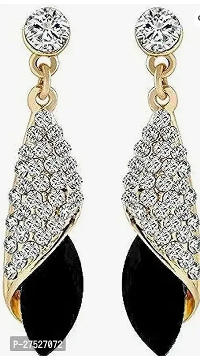 Elegant Multicoloured Alloy Drop Earrings For Women-thumb0