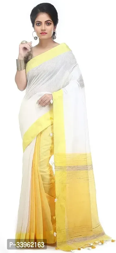 Stylist Cotton Silk Saree Without Blouse Piece For Women-thumb0