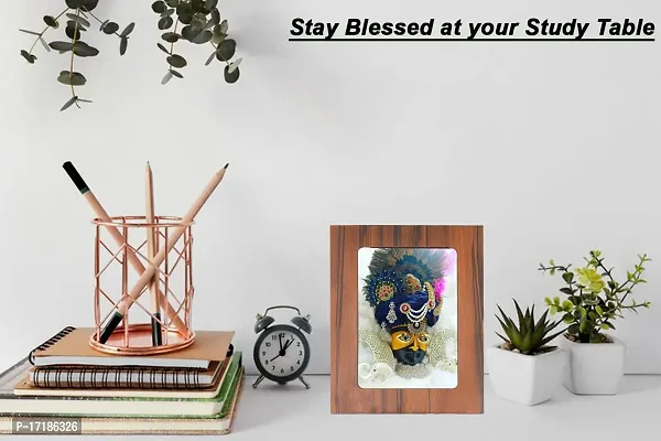 Indo Trends Global Khatu Shyam Baba Ji Photo Frame for Table  Desk | Hare Ka Sahara Khatu Shyam for Mandir, Office, Home (Picture Size 5x7 Inch) - GR-1123-thumb5