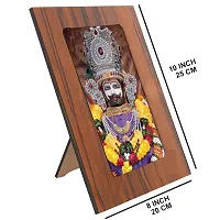 Indo Trends Global Khatu Shyam Baba Ji Photo Frame for Table  Desk | Hare Ka Sahara Khatu Shyam for Mandir, Office, Home (Picture Size 5x7 Inch) - GR-1128-thumb1