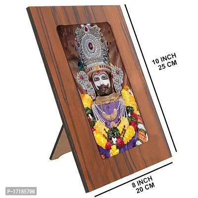 Indo Trends Global Khatu Shyam Baba Ji Photo Frame for Table  Desk | Hare Ka Sahara Khatu Shyam for Mandir, Office, Home (Picture Size 5x7 Inch) - GR-1128-thumb2