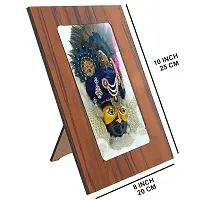 Indo Trends Global Khatu Shyam Baba Ji Photo Frame for Table  Desk | Hare Ka Sahara Khatu Shyam for Mandir, Office, Home (Picture Size 5x7 Inch) - GR-1123-thumb1