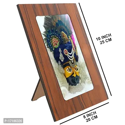 Indo Trends Global Khatu Shyam Baba Ji Photo Frame for Table  Desk | Hare Ka Sahara Khatu Shyam for Mandir, Office, Home (Picture Size 5x7 Inch) - GR-1123-thumb2