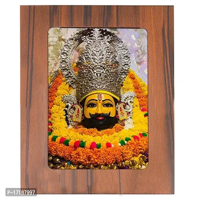 Indo Trends Global Khatu Shyam Baba Ji Photo Frame for Table  Desk | Hare Ka Sahara Khatu Shyam for Mandir, Office, Home (Picture Size 5x7 Inch) - GR-1133