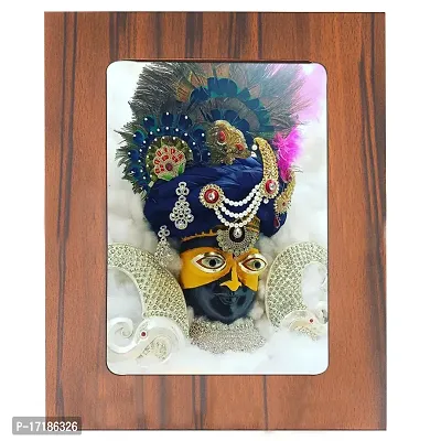 Indo Trends Global Khatu Shyam Baba Ji Photo Frame for Table  Desk | Hare Ka Sahara Khatu Shyam for Mandir, Office, Home (Picture Size 5x7 Inch) - GR-1123