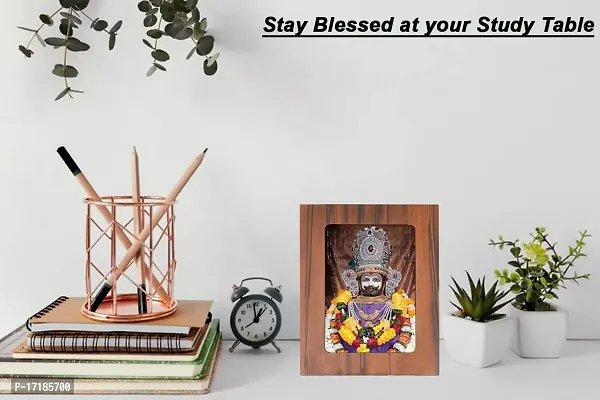 Indo Trends Global Khatu Shyam Baba Ji Photo Frame for Table  Desk | Hare Ka Sahara Khatu Shyam for Mandir, Office, Home (Picture Size 5x7 Inch) - GR-1128-thumb5