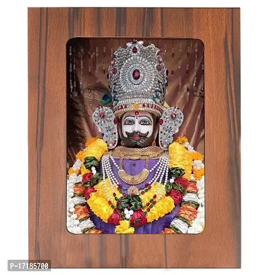 Indo Trends Global Khatu Shyam Baba Ji Photo Frame for Table  Desk | Hare Ka Sahara Khatu Shyam for Mandir, Office, Home (Picture Size 5x7 Inch) - GR-1128