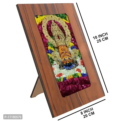 Indo Trends Global Khatu Shyam Baba Ji Photo Frame for Table  Desk | Hare Ka Sahara Khatu Shyam for Mandir, Office, Home (Picture Size 5x7 Inch) - GR-1127-thumb2