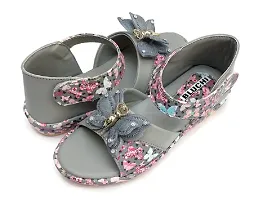 BLUCHI Girls Butterfly Sandals (GREY, 4_years)-thumb3