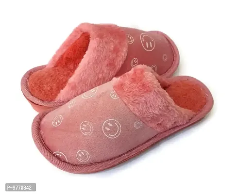 BLUCHI Women Soft Fur Slip ON Slippers (Pink, Numeric_5)-thumb3
