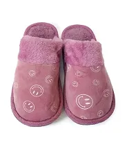 BLUCHI Women Soft Fur Slip ON Slippers (Purple, Numeric_6)-thumb2