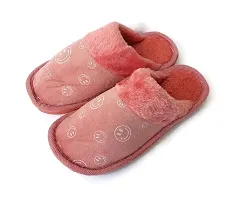 BLUCHI Women Soft Fur Slip ON Slippers (Pink, Numeric_5)-thumb1