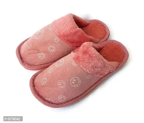 BLUCHI Women Soft Fur Slip ON Slippers (Pink, Numeric_5)-thumb2
