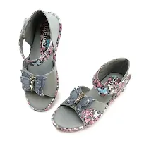 BLUCHI Girls Butterfly Sandals (GREY, 4_years)-thumb4