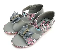 BLUCHI Girls Butterfly Sandals (GREY, 4_years)-thumb2