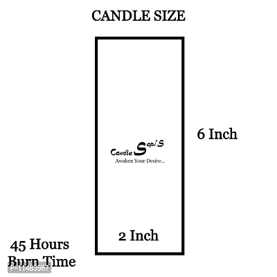 Sapi'S Smooth Scented Pure Wax Pillar Candles | Home Decoration Candles | Diwali Candle | Birthday Candle | Valentines Candle | New Year Candle | 30 Hours Burn | (Green, 3 Inch x 4 Inch)-thumb2