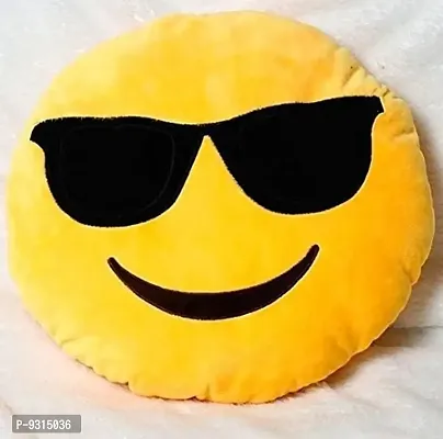 Beautiful Stuffed Cool Dude Smiley Emoji Pillow For Babies-thumb0