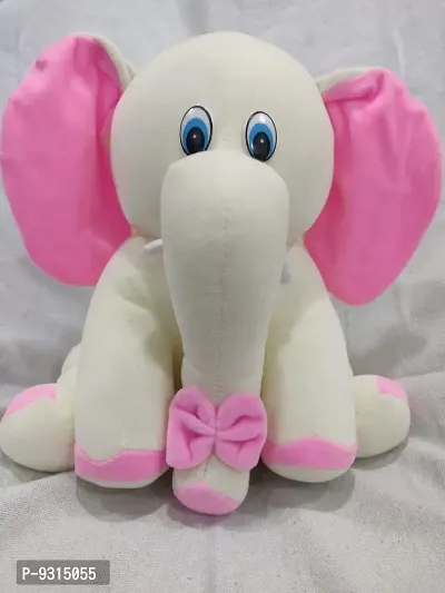 Beautiful White Elephant Soft Toy For Babies