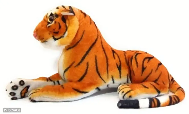 Naturex Tiger Soft Toy for Kids Boys Girls Big Size Wild Animal (30cm, Brown Tiger)