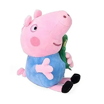 Tickles Peppa George Pig Soft Stuff Plush Toy Teddy for Kids Birthday Gifts Home Decoration (Color: Blue Size: 40 cm)
